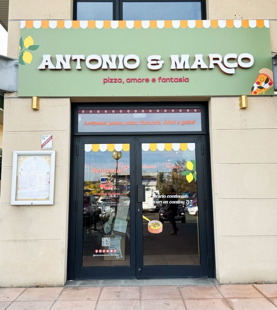 Façade et enseigne extérieure Antonio e Marco - Limas