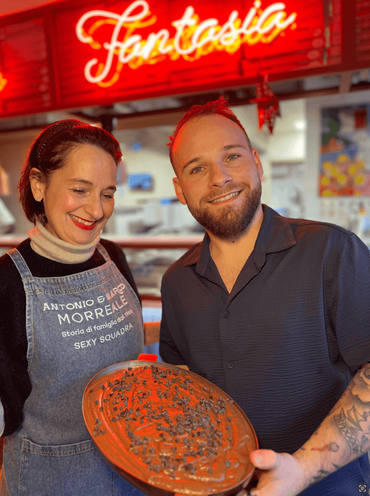 Anthony Morreale et sa maman Patrizia Morreale cours de pâtisserie tassin-la-demi-lune